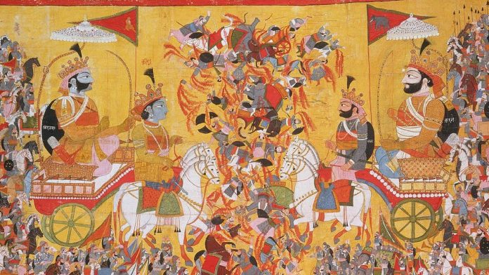 महाभारताचे कुरुक्षेत्रावरील युद्ध (प्रातिनिधिक छायाचित्र)