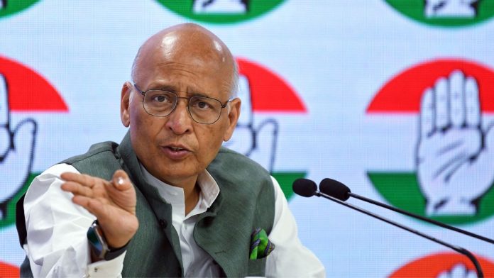 काँग्रेस नेते आणि राज्यसभा सदस्य अभिषेक मनू सिंघवी