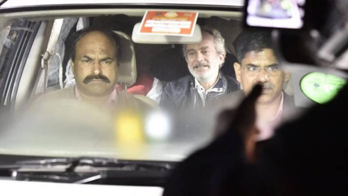 नवी दिल्ली येथे ख्रिश्चन मिशेल.