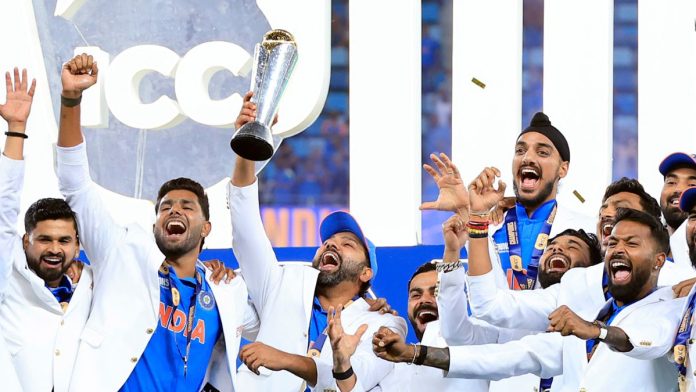 भारताने आयसीसी चॅम्पियन्स ट्रॉफी 2025 जिंकली. फोटो : एएनआय.