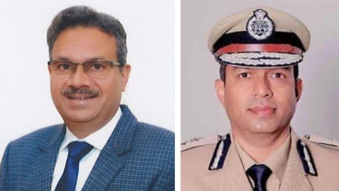 हरियाणाचे मुख्य सचिव अनुराग रस्तोगी आणि डीजीपी शत्रुजीत सिंग कपूर