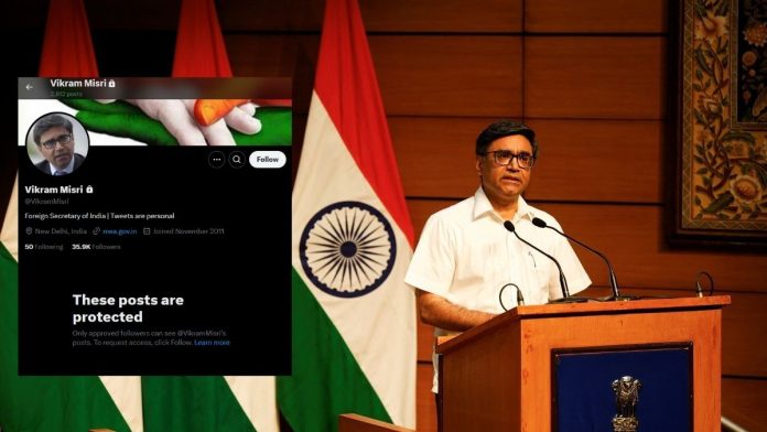 भारताचे परराष्ट्र सचिव विक्रम मिस्त्री.