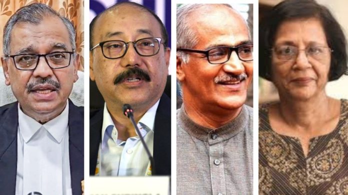 ज्येष्ठ वकील उज्ज्वल निकम, निवृत्त परराष्ट्र सचिव हर्षवर्धन श्रृंगला, समाजसेवक सी सदानंदन मास्टर आणि इतिहासकार मीनाक्षी जैन.