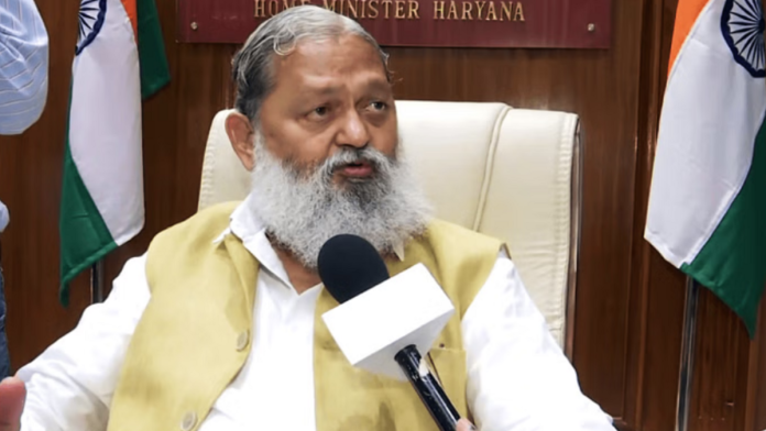 हरियाणा ऊर्जा, वाहतूक आणि कामगार मंत्री अनिल विज यांचा फाइल फोटो.