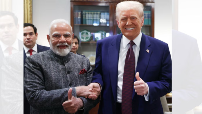 वॉशिंग्टनमध्ये पंतप्रधान नरेंद्र मोदी आणि अमेरिकेचे अध्यक्ष डोनाल्ड ट्रम्प यांचा फाइल फोटो.