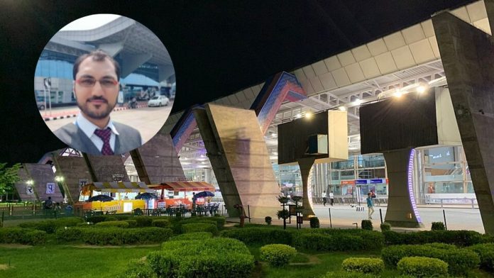 जयपूर विमानतळ आणि आरोपी एएआय व्यवस्थापक राहुल विजय यांचा फाइल फोटो