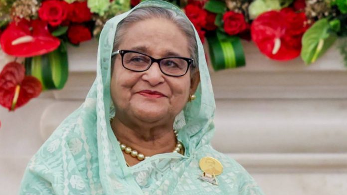 बांगलादेशच्या माजी पंतप्रधान शेख हसीना.