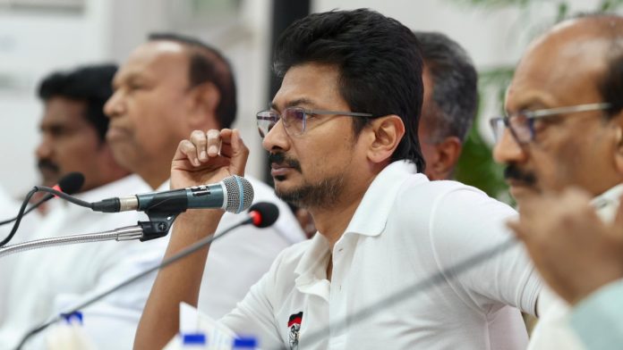 तामिळनाडूचे उपमुख्यमंत्री उदयनिधी स्टॅलिन यांचा फाइल फोटो