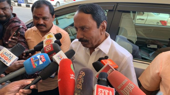 तामिळनाडूचे माजी मंत्री के.ए. सेनगोट्टायन यांचा फाइल फोटो.