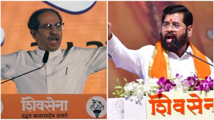 शिवसेना (उबाठा) प्रमुख उद्धव ठाकरे आणि महाराष्ट्राचे मुख्यमंत्री एकनाथ शिंदे यांचे फाइल फोटो