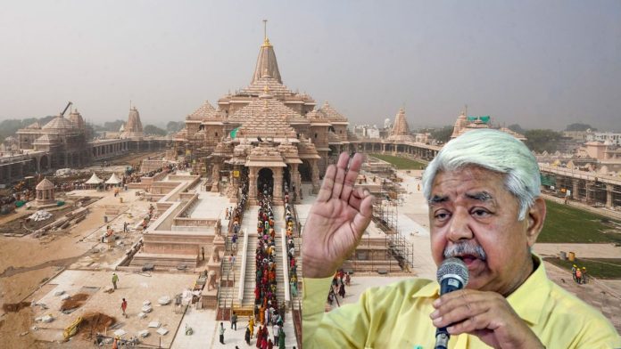 अयोध्या येथील राममंदिर आणि विहिंपचे अध्यक्ष आलोक कुमार यांचा संग्रहित फोटो.
