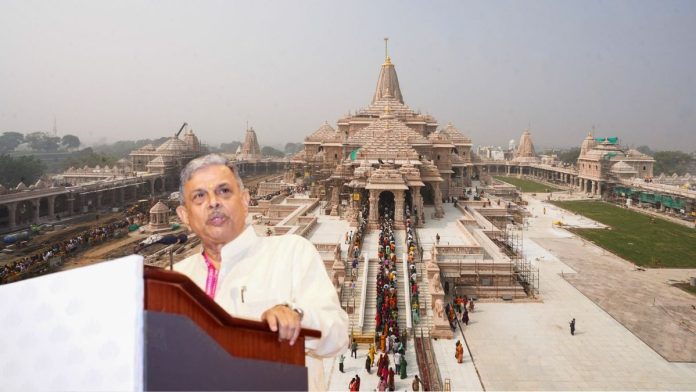 आरएसएसचे सरचिटणीस दत्तात्रेय होसबळे यांनी राम मंदिर देणगी चोरी प्रकरणासंदर्भात निवेदन जारी केले आहे एएनआय फाइल फोटो.