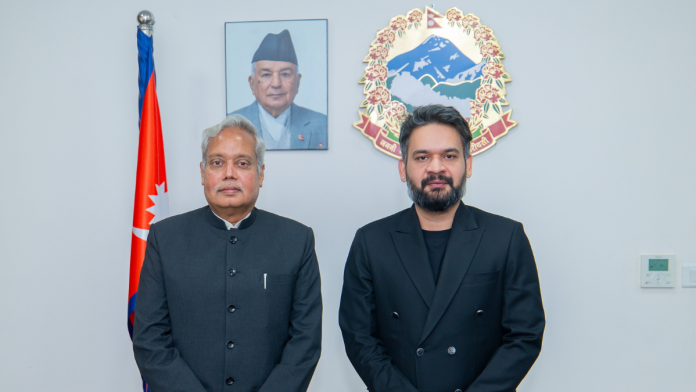 नेपाळचे पंतप्रधान बालेन्द्र शाह यांनी भारताचे राजदूत नवीन श्रीवास्तव यांची भेट घेतली.