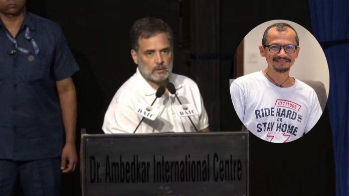 चोंगथम विक्रम सिंग | 10 सप्टेंबर 2026 रोजी नवी दिल्लीतील डॉ. आंबेडकर इंटरनॅशनल सेंटर येथे आयोजित स्मृती कार्यक्रमादरम्यान राहुल गांधी |